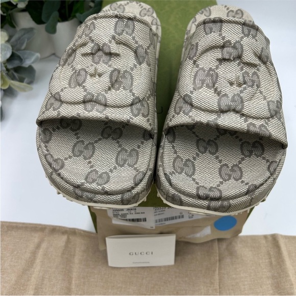Gucci, GG monogram platform, sandals size 12 made in Italy - Picture 6 of 8